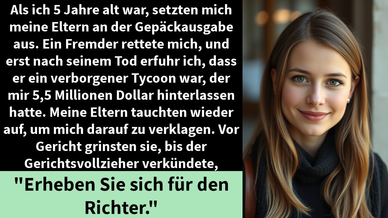 Als ich 5 Jahre alt war, setzten mich meine Eltern an der Gepäckausgabe aus.Ein Fremder rettete mich