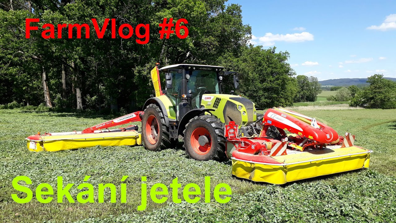 FarmVlog #6 - Sekání jetele 2024 - CLAAS ARION 650 + PÖTTINGER NOVACAT - Statek Peštík