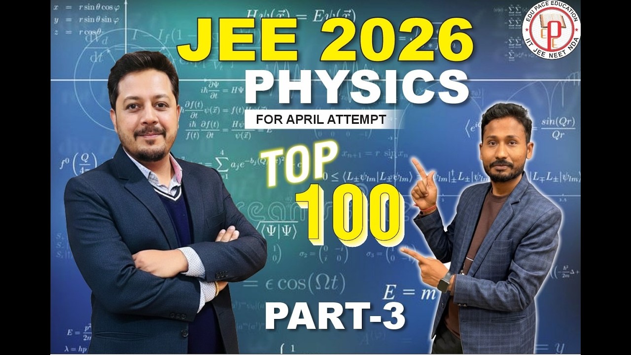 JEE April 2026 Physics | Top 100 Most Expected Questions – Part 3