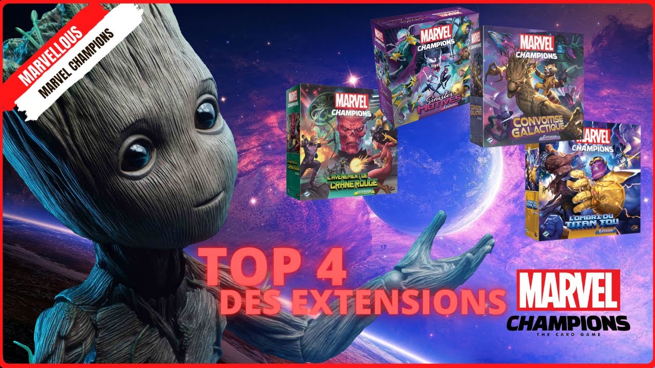 Mon TOP 4 des meilleures boîtes d'extensions pour Marvel Champions.