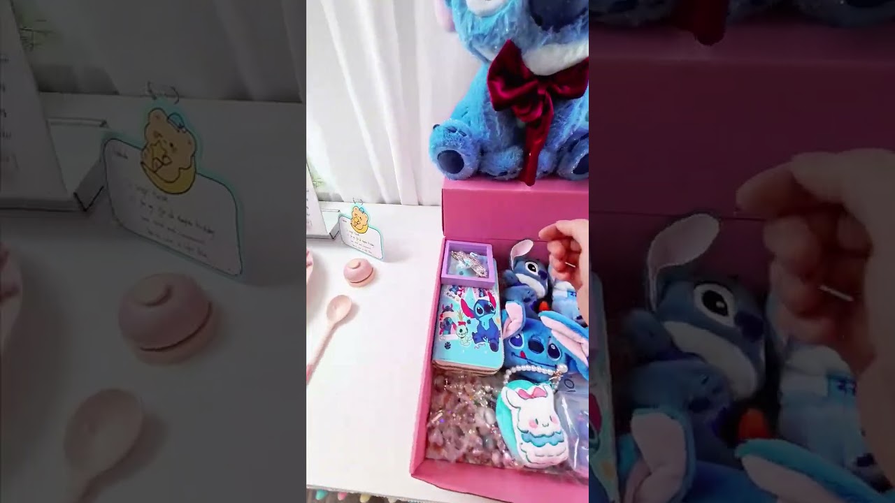 ASMR Packing 3 Scoops for an 11-Year-Old! 🩵 Stitch & Cinnamoroll (Light Blue Aesthetic Dream)