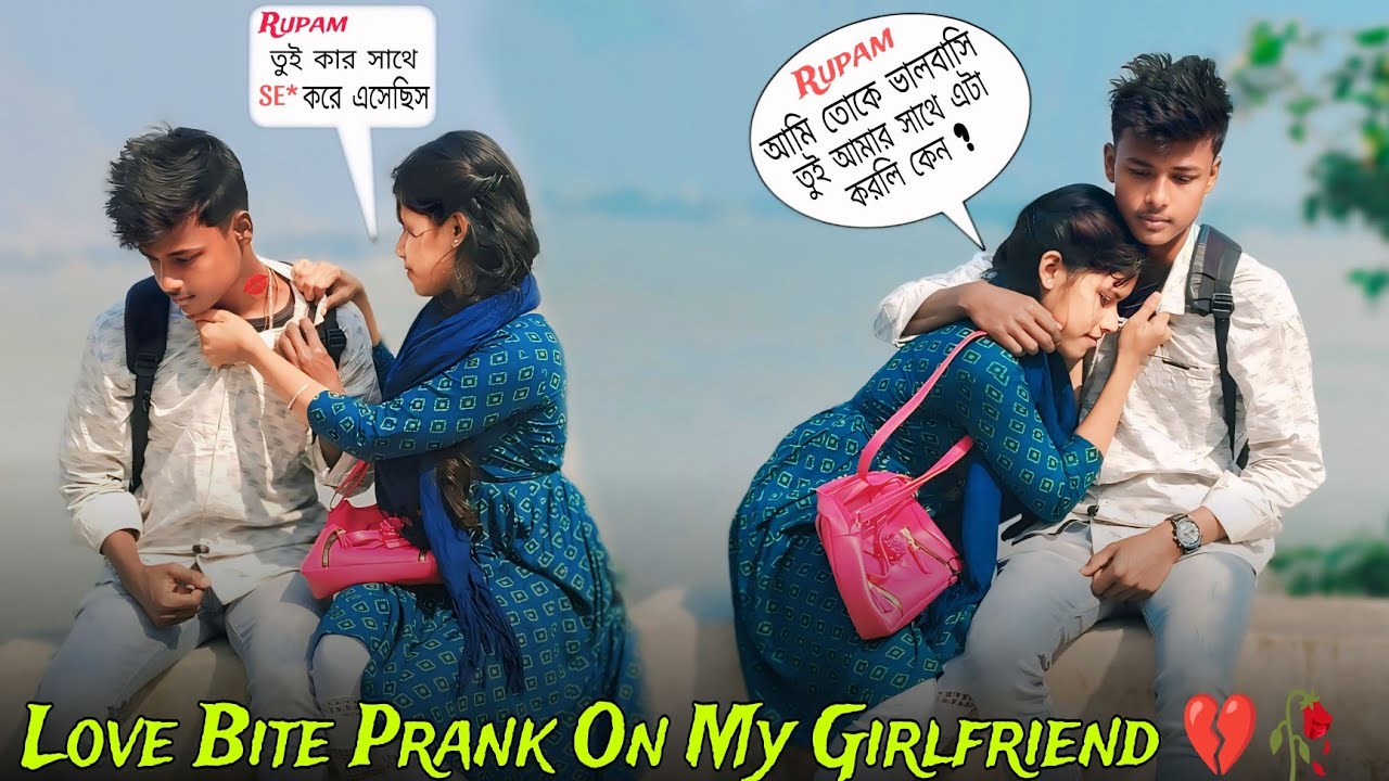 Love Bite Prank On My Girlfriend 💔🥀 | Gone Emotional | MR Rupam 🫠