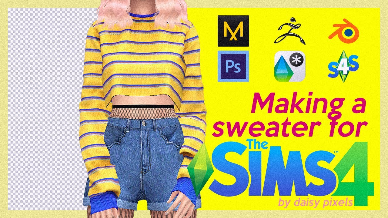 Making a Sweater for The Sims 4