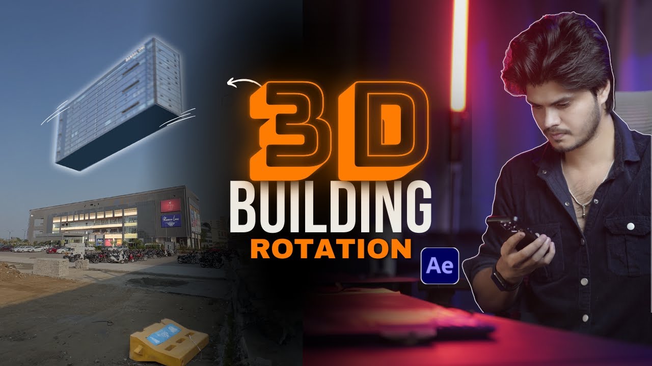 Learn how to create 3D building rotation effect inside after effects