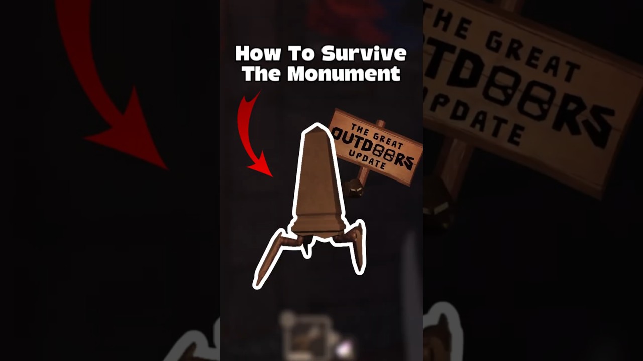 How to Survive the Monument in Outdoors Doors Roblox #shorts #doorsroblox