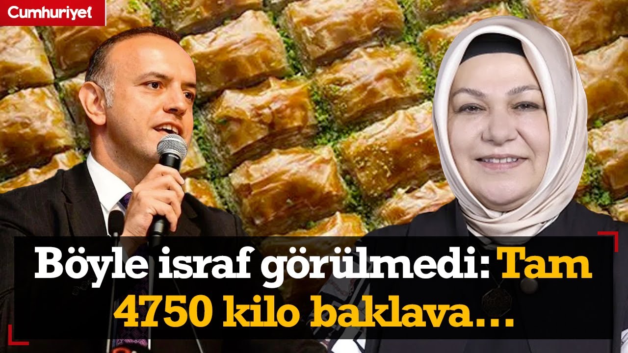 Böyle israf görülmedi! Alper Yeğin ifşa etti: 4750 kilo baklava, 500 bin adet kahve...