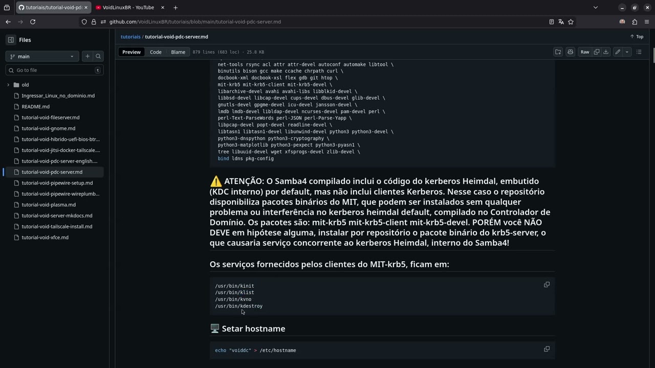3: Void Server Active Directory n&iacute;vel 2016 + QEMU/Virtmanager