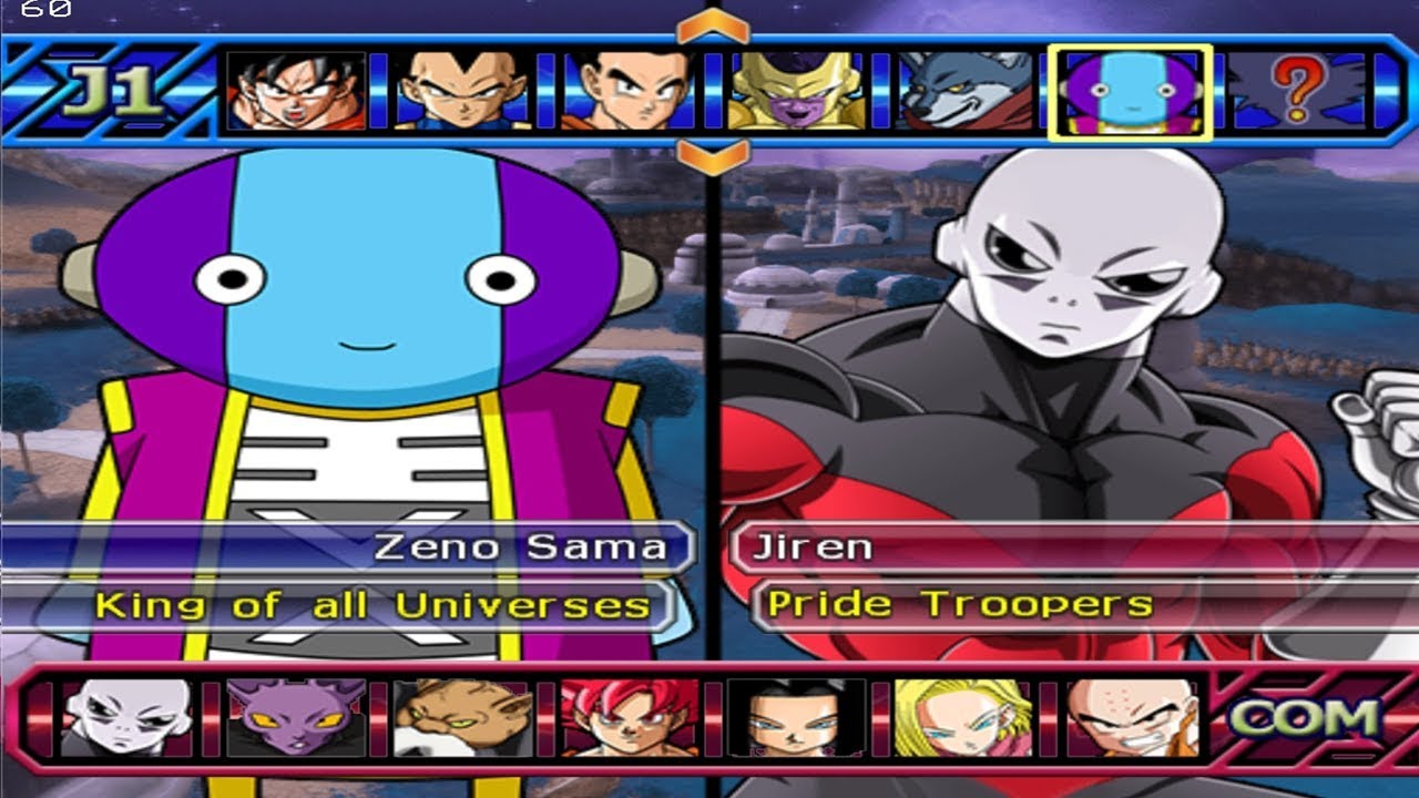 Dragon Ball Z Budokai Tenkaichi 3 - Zeno Sama Vs Jiren,Hit,Goku,Bill, PS2 MOD