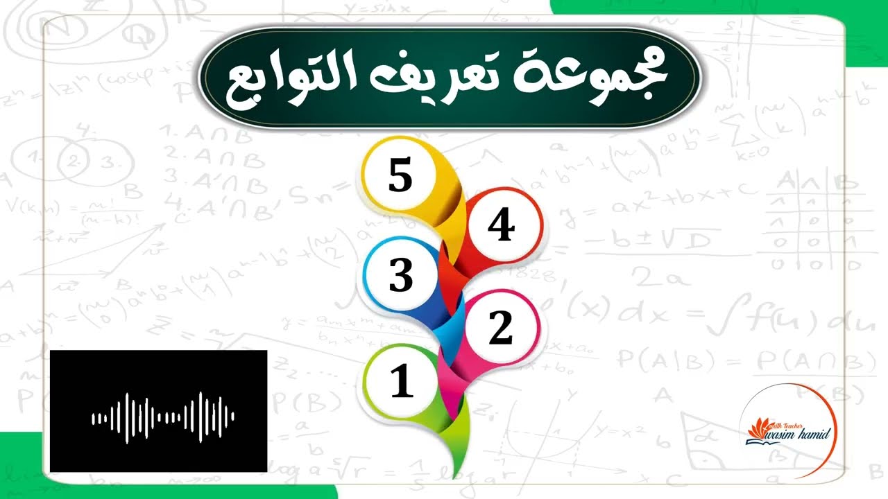 أسهل طريقة لفهم مجموعة تعريف التوابع في الرياضيات| أساسيات الرياضيات💯