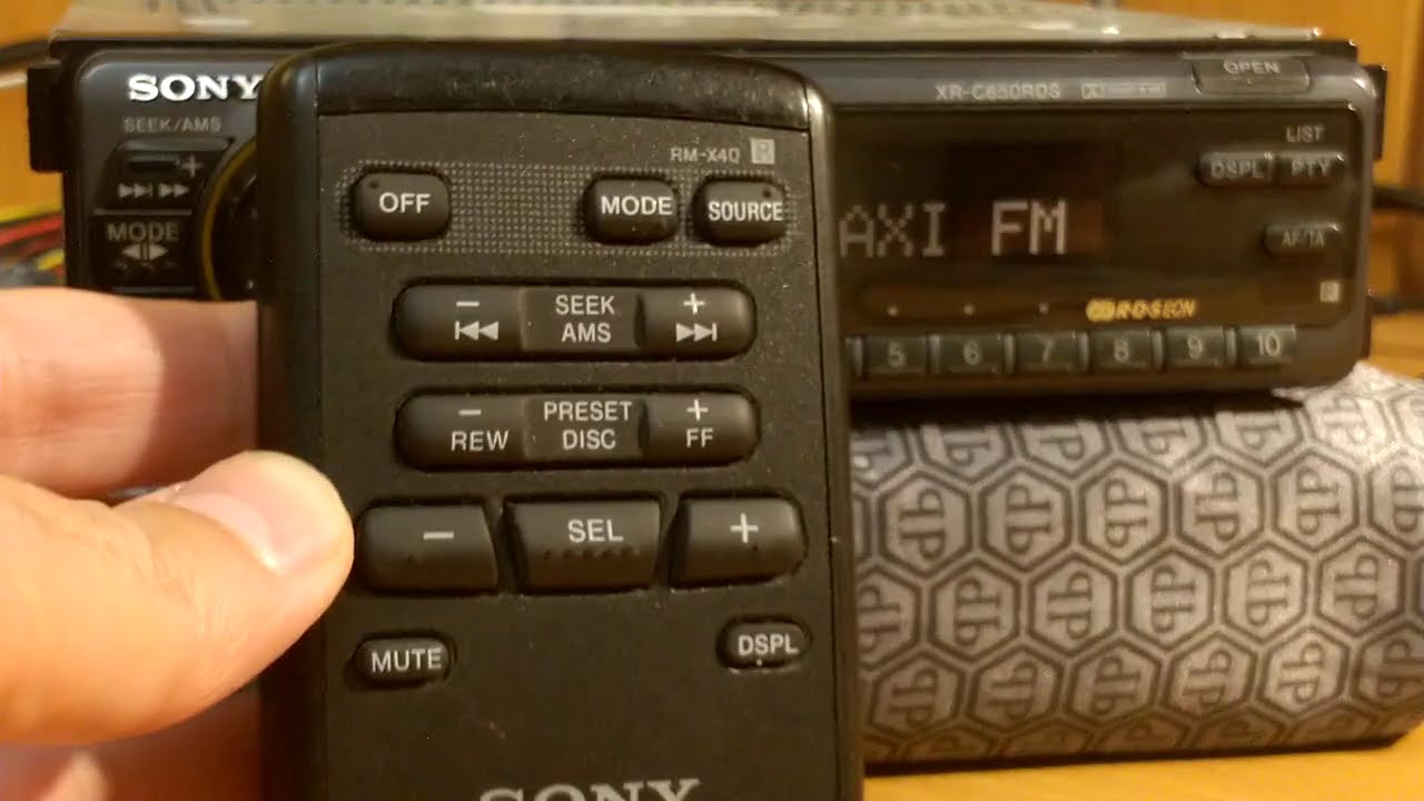 Sony xr-c650rds & rm-x40 remote controller. Japan old school car audio. part 1