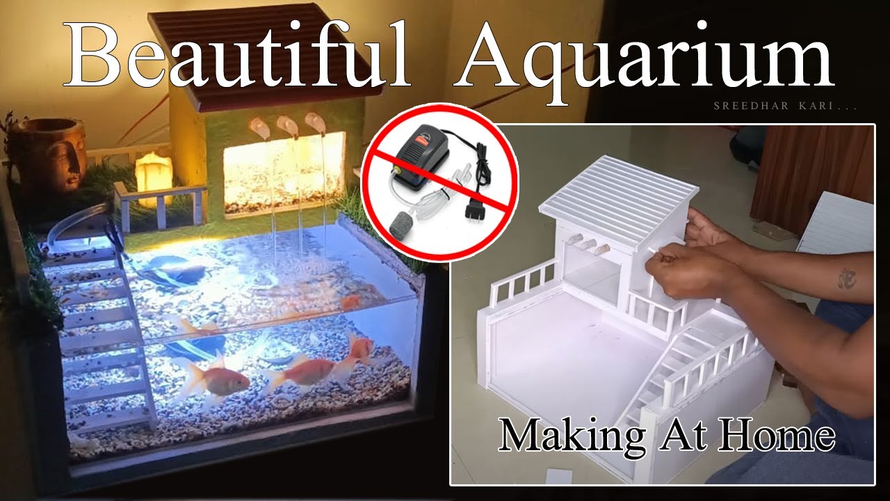 Aquarium Making at Home ||DIY House Model Aquarium ||