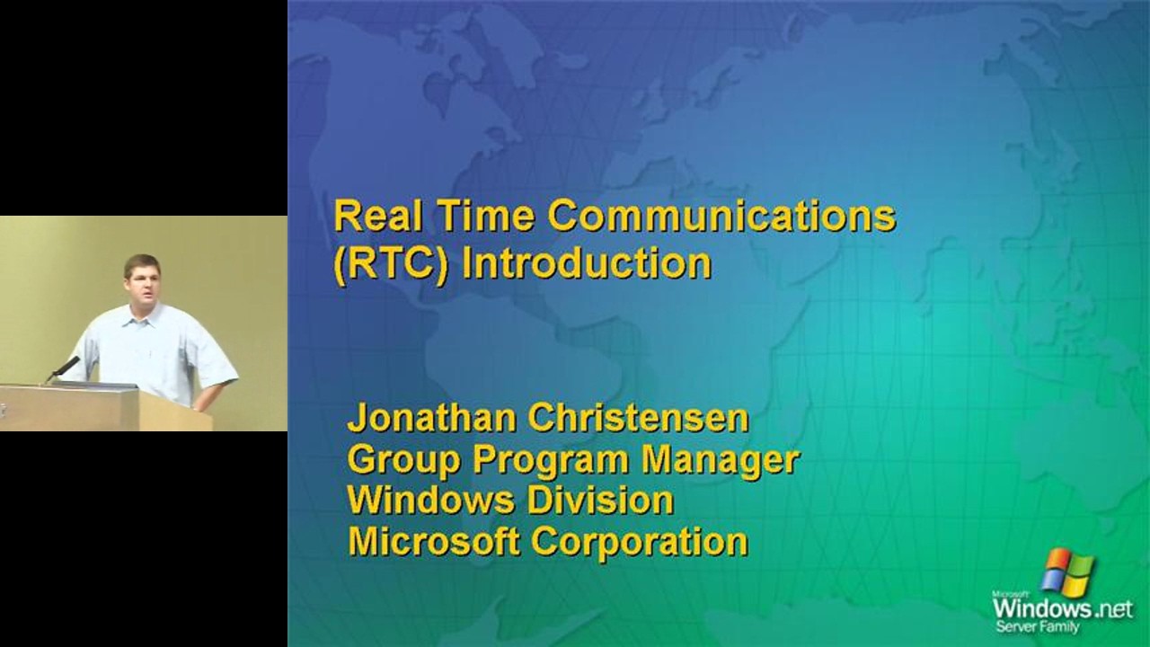 Win.NET Airlift - Real-Time Communications (RTC) Introduction - Jonathan Christensen - 2002/02