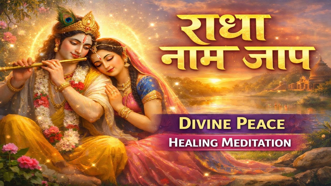 Radha Naam Jap Meditation 🦚 | राधा राधा मंत्र से पाएं मन की शांति | Divine Bhajan & Healing Chant