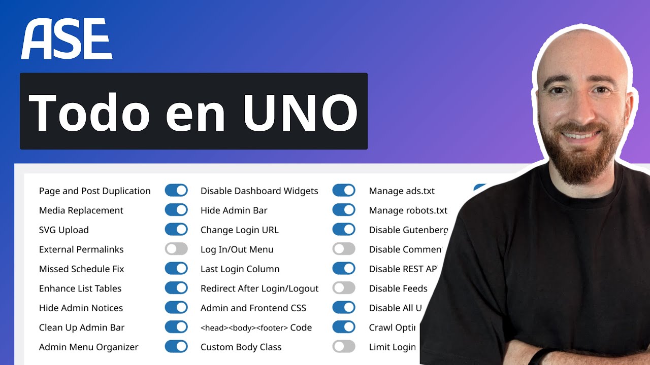 El Único Plugin WordPress que Necesitas | Tutorial ASE