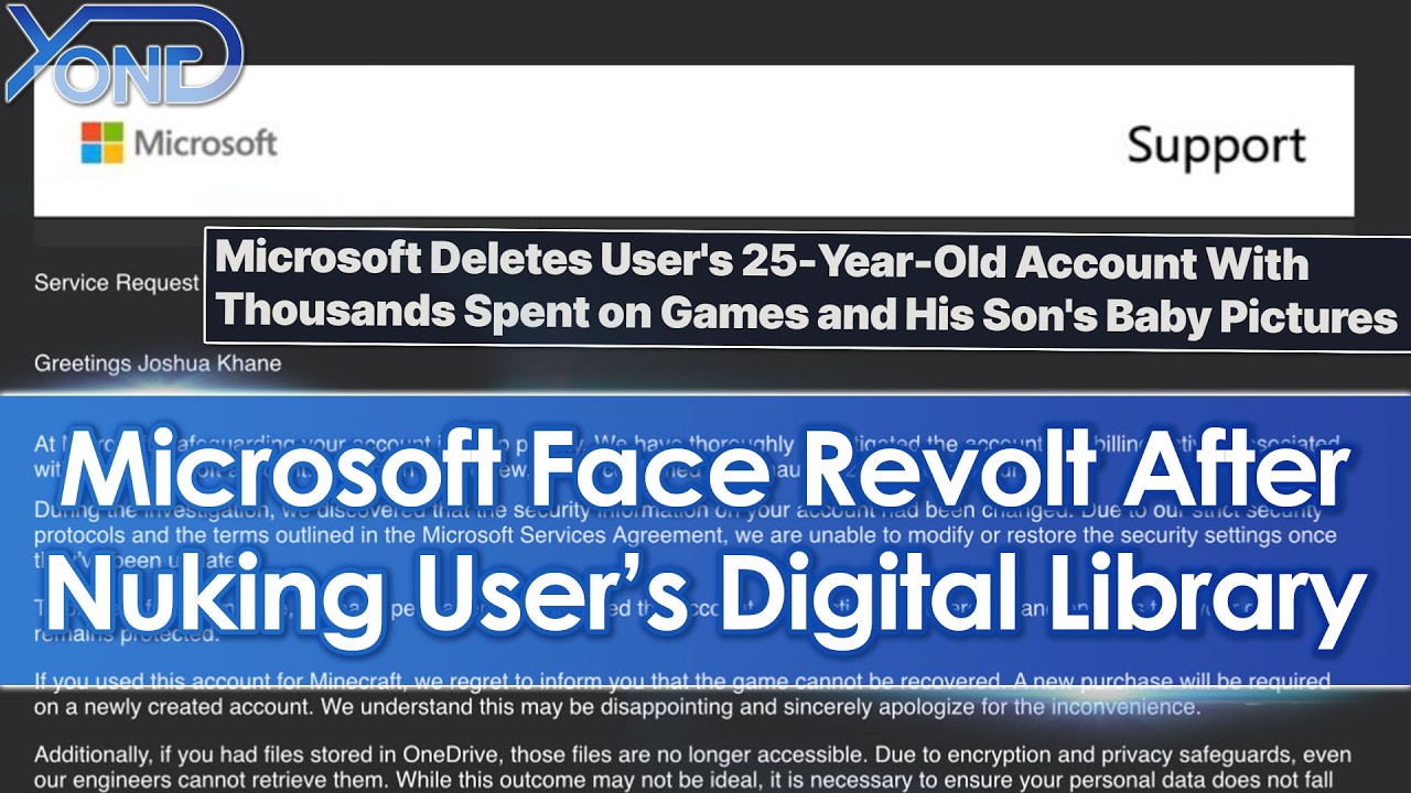 Пользователь просит о помощи, а Microsoft удаляет его аккаунт и цифровую библиотеку