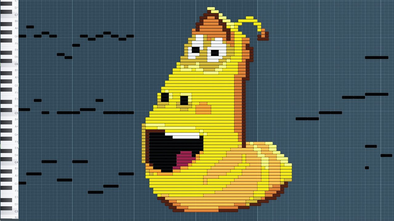 What yellow larva sounds like on piano | ole ole ole