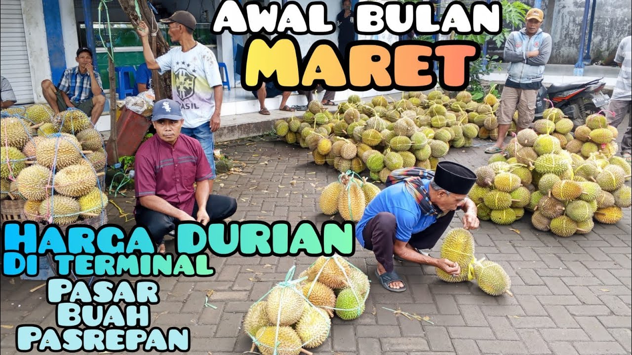 Pasar DURIAN Lokal terbesar di kabupaten Pasuruan Jawa Timur 