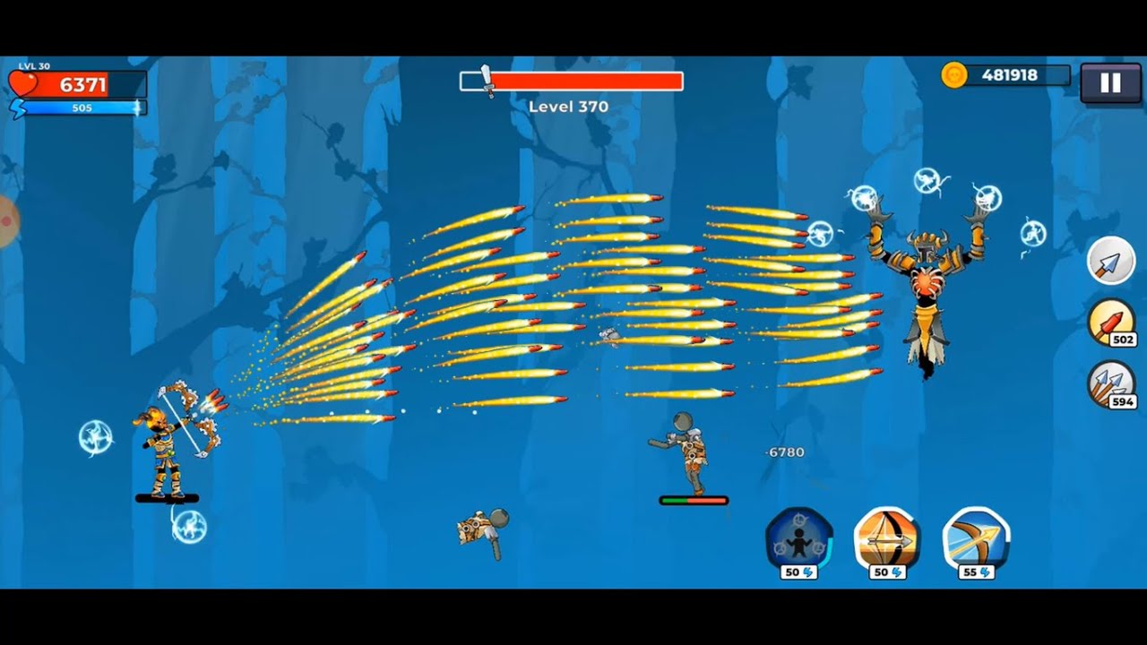 The archers 2_Mechanical Bow vs level 370 boss