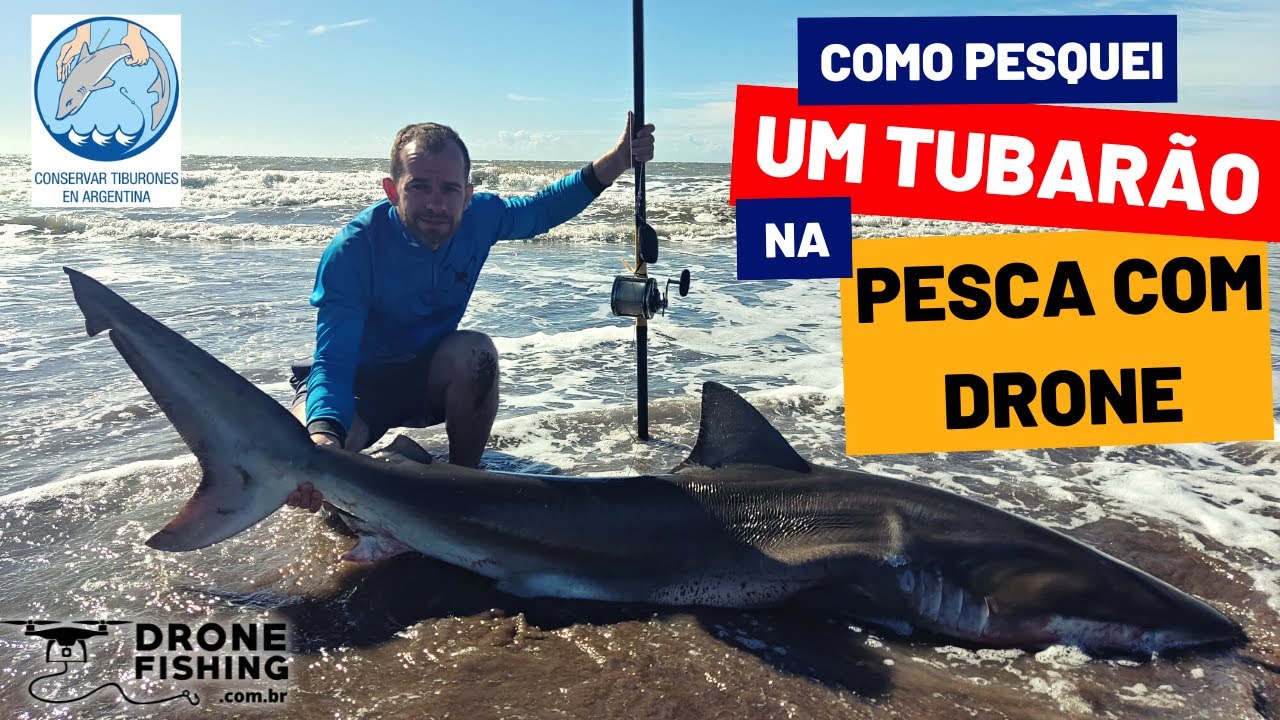 Como Pesquei um Tubarão na Pesca com Drone - OBJETIVO ALCANÇADO