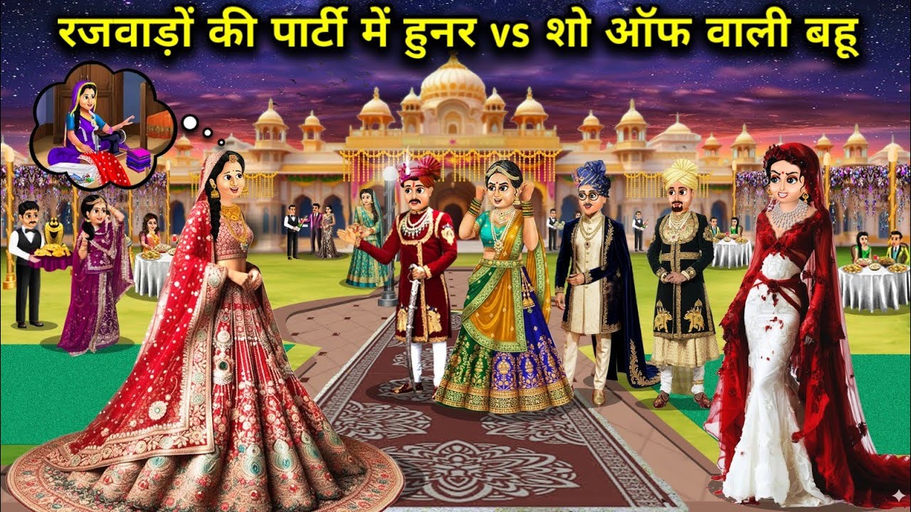 रजवाड़ों की पार्टी में हुनर Vs शो ऑफ वाली बहू||Skill vs Show-Off Daughter-in-law at a Royal Party|