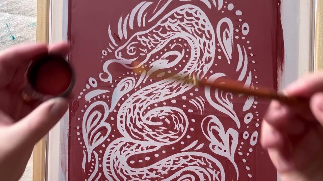 Screenprinting with Drawing Fluid and Screen Filler