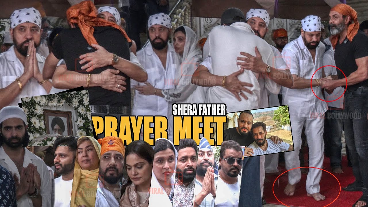 UNCUT - Salman Khan's Bodyguard SHERA Father Prayer Meet | EM0TI0NAL Hug and Moment