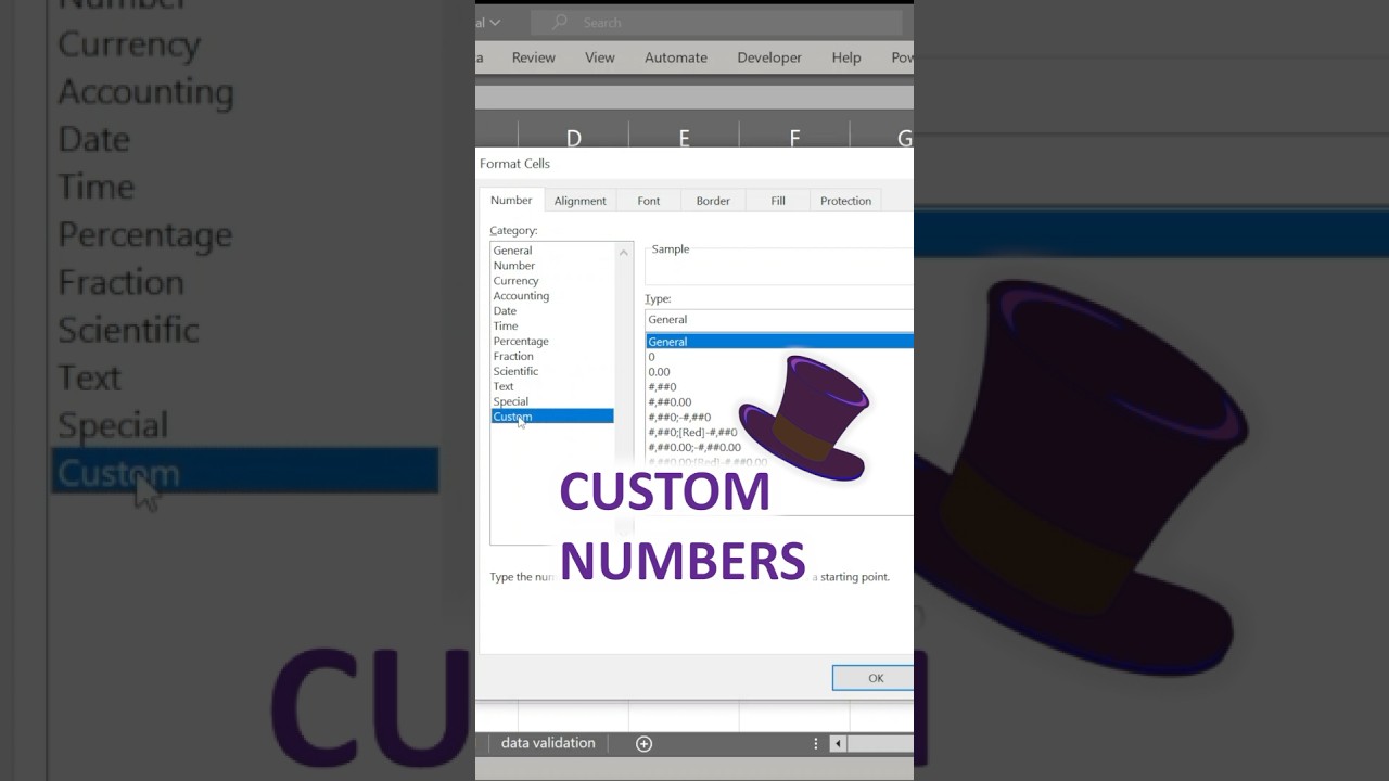 Create custom numbers for your list #excel #exceltutorial #exceltips
