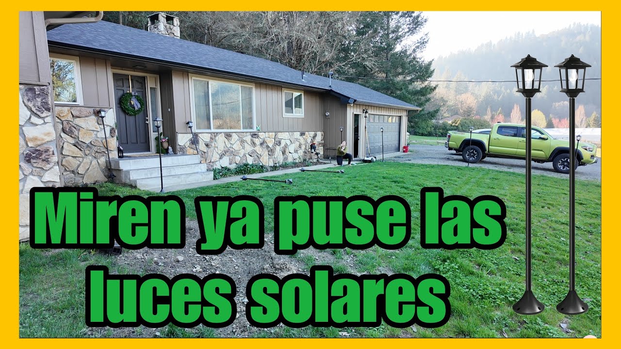 Miren ya arme las luces solares,asi quedaron