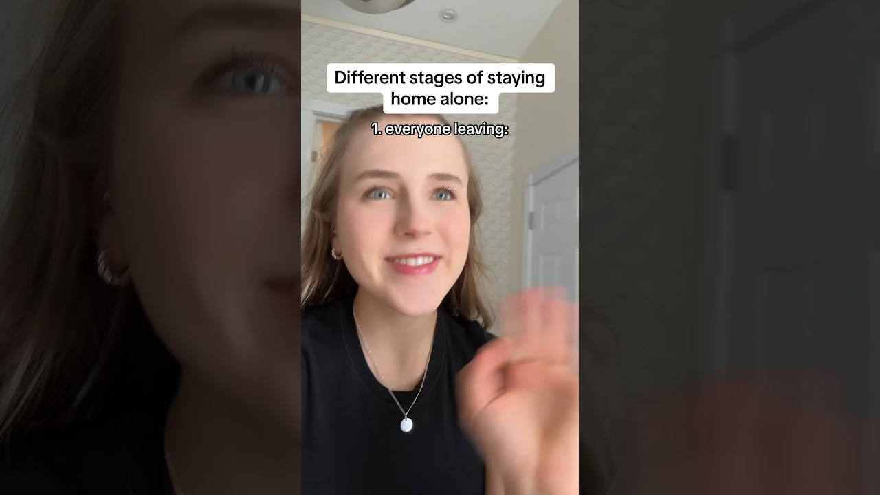 POV: The different stages of staying home alone #comedy #relatable #pov