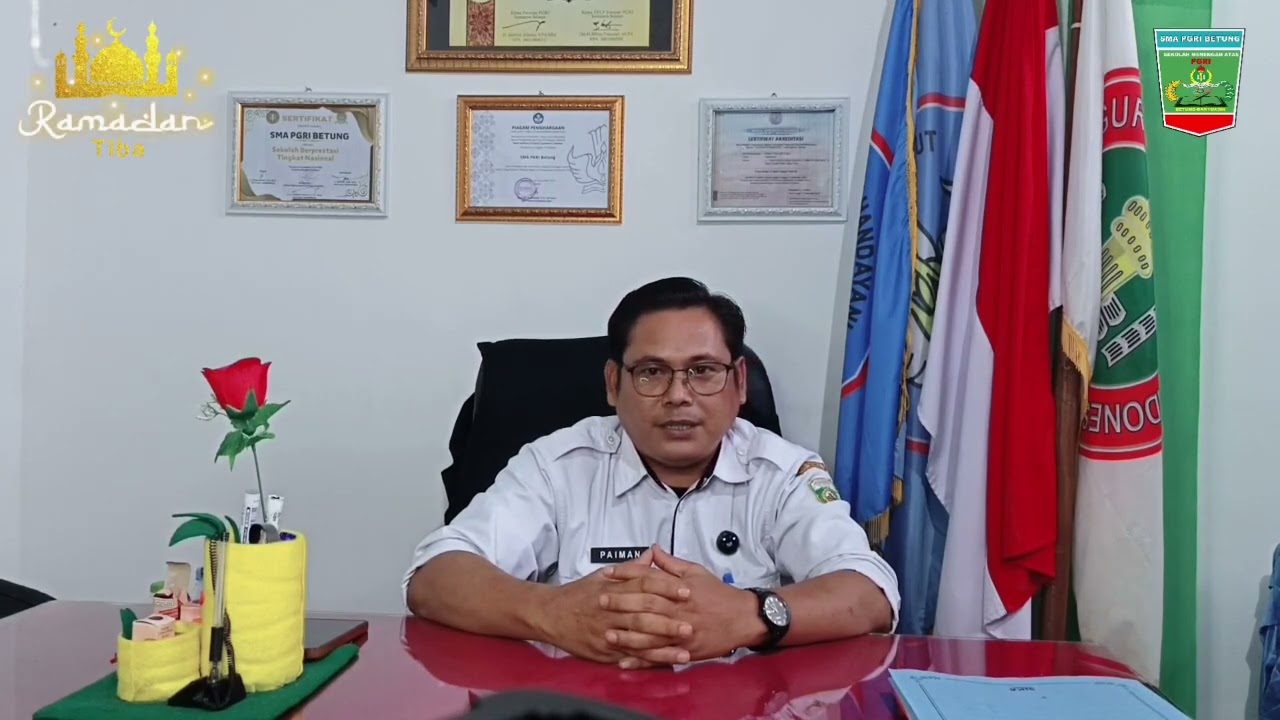 Menyambut bulan suci Ramadhan 1447 H_Kepala SMA PGRI BETUNG