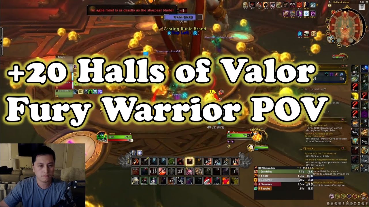 Halls of Valor +20 Fury Warrior POV