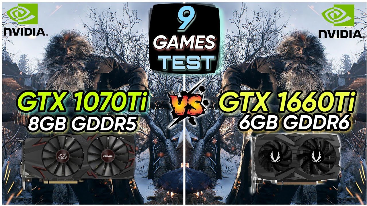 GTX 1070 Ti vs GTX 1660 Ti | 9 Games Tested | Which Is Best Performer ?