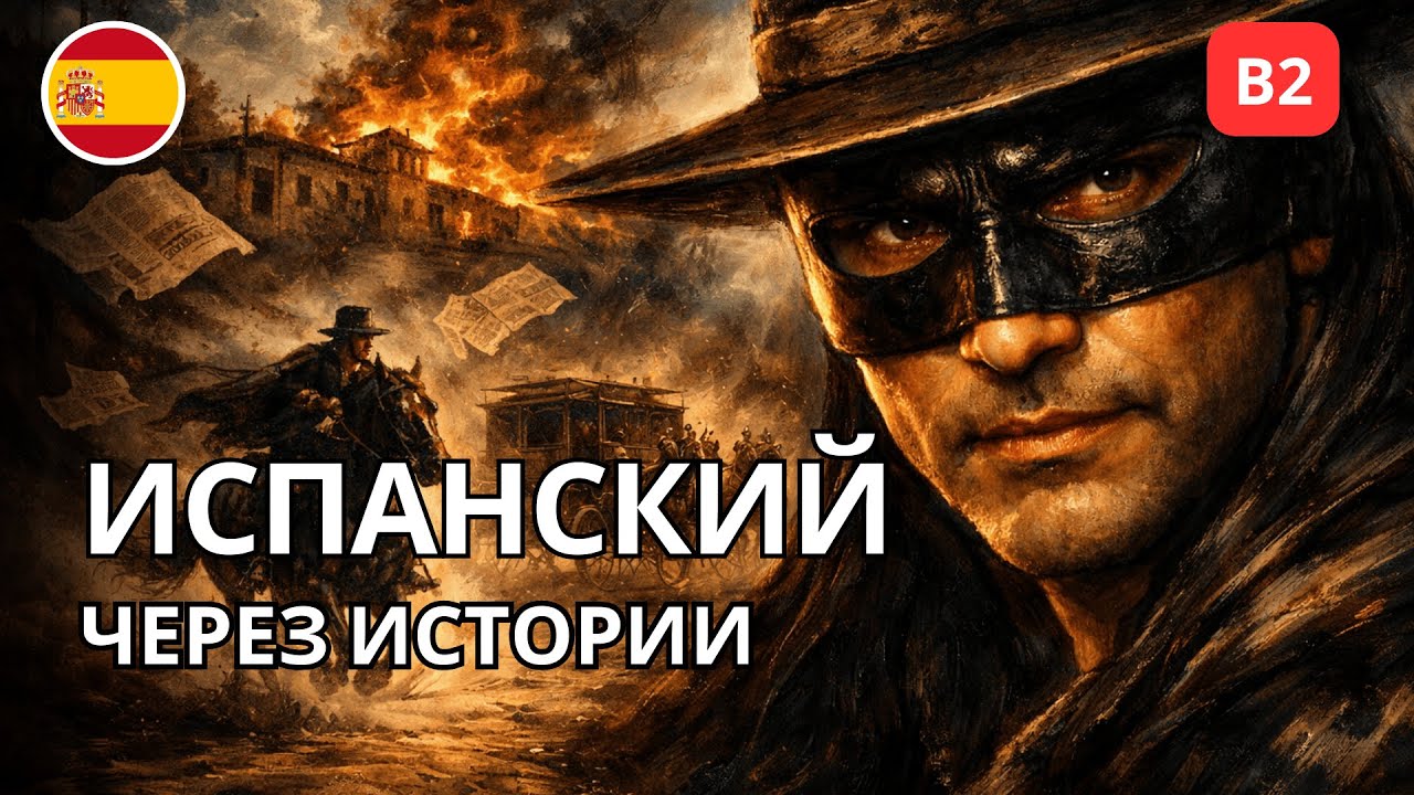 Испанский через истории: Кто скрывался за маской El Zorro