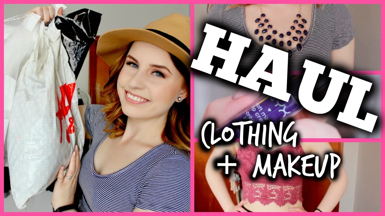 Clothing Try On and Makeup Haul