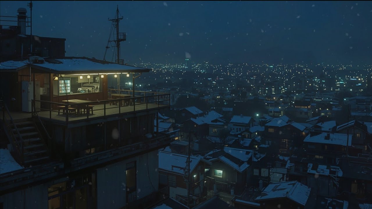 Tokyo After Midnight 🌙 Sitting Alone Above a Resting Neighborhood [lofi hiphop mix]