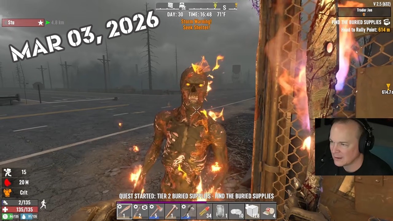 Crossbow Calvin & Shooter McGavin take on the Wasteland! (Run #4) (w/ StuStutters) (7 Days to Die)