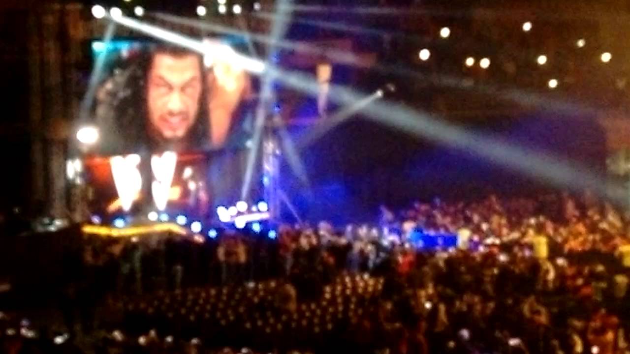 WWE Live India 2016 Roman Reigns and Rusev Entrance