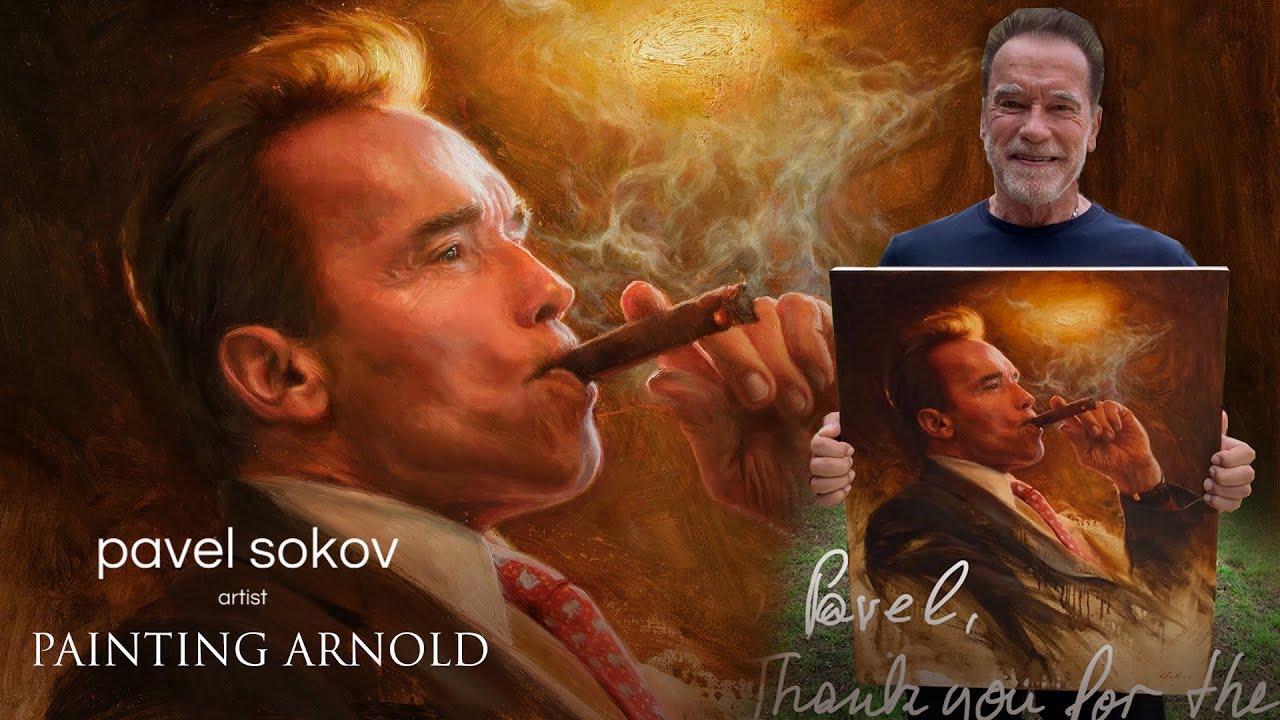 Painting Arnold and Talking About What it Takes to Become a Successful Artist | Pavel Sokov