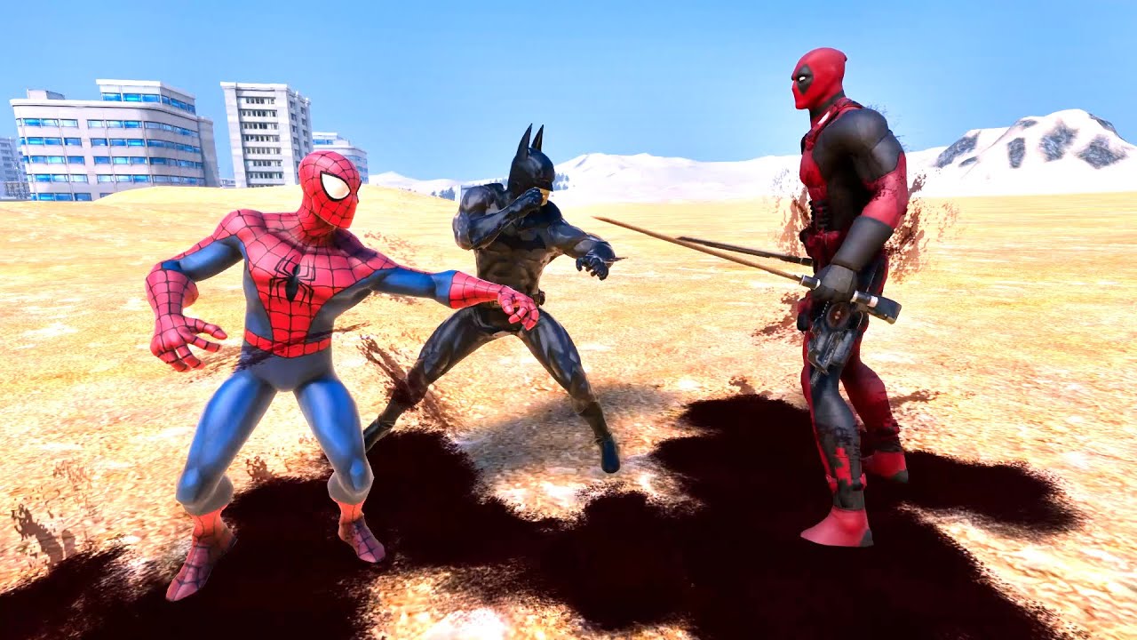 BATMAN VS ÖRÜMCEK ADAM VS DEADPOOL  - Süper Kahraman Savaşları