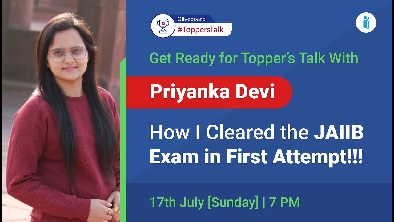 JAIIB Toppers' Talk | Priyanka Devi | Cleared JAIIB Exam In First Attempt | Preparation Strategy