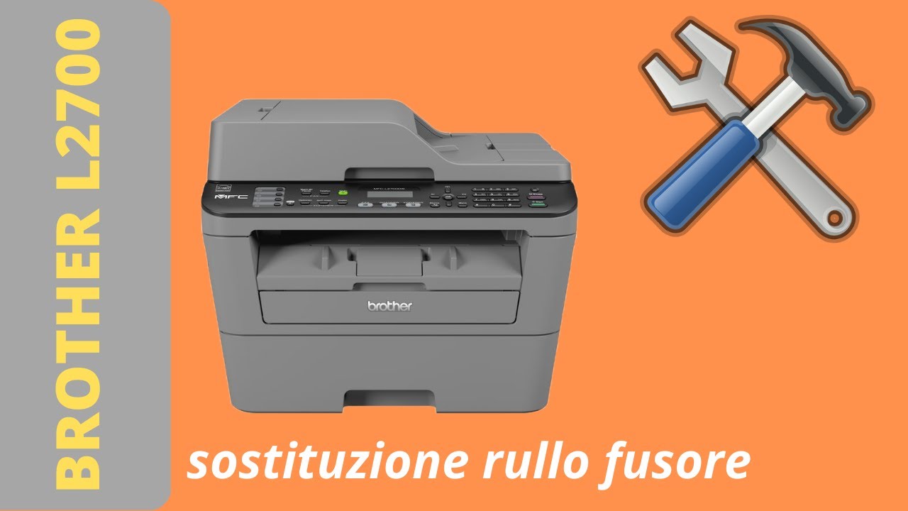 Come sostituire il rullo (upper roller) del gruppo fusore BROTHER L2700 series