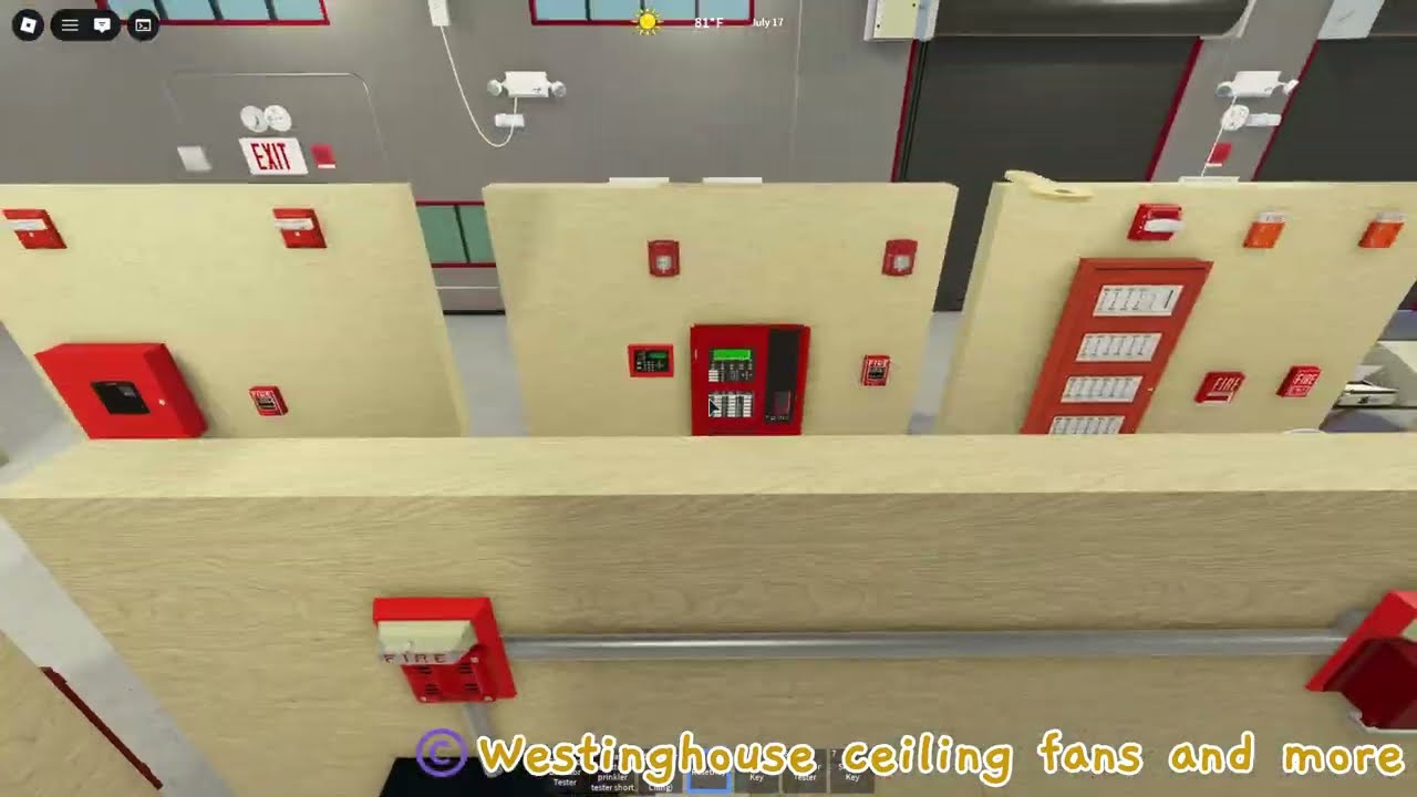 Testing some Fire alarm Boards (Multiple Boards in alarm at the End) - Roblox