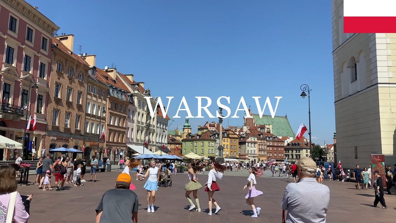 4K Walking in Warsaw Poland l Amazing Summer Walk l Vibrant City Centre l Downtown l Lets expolore!