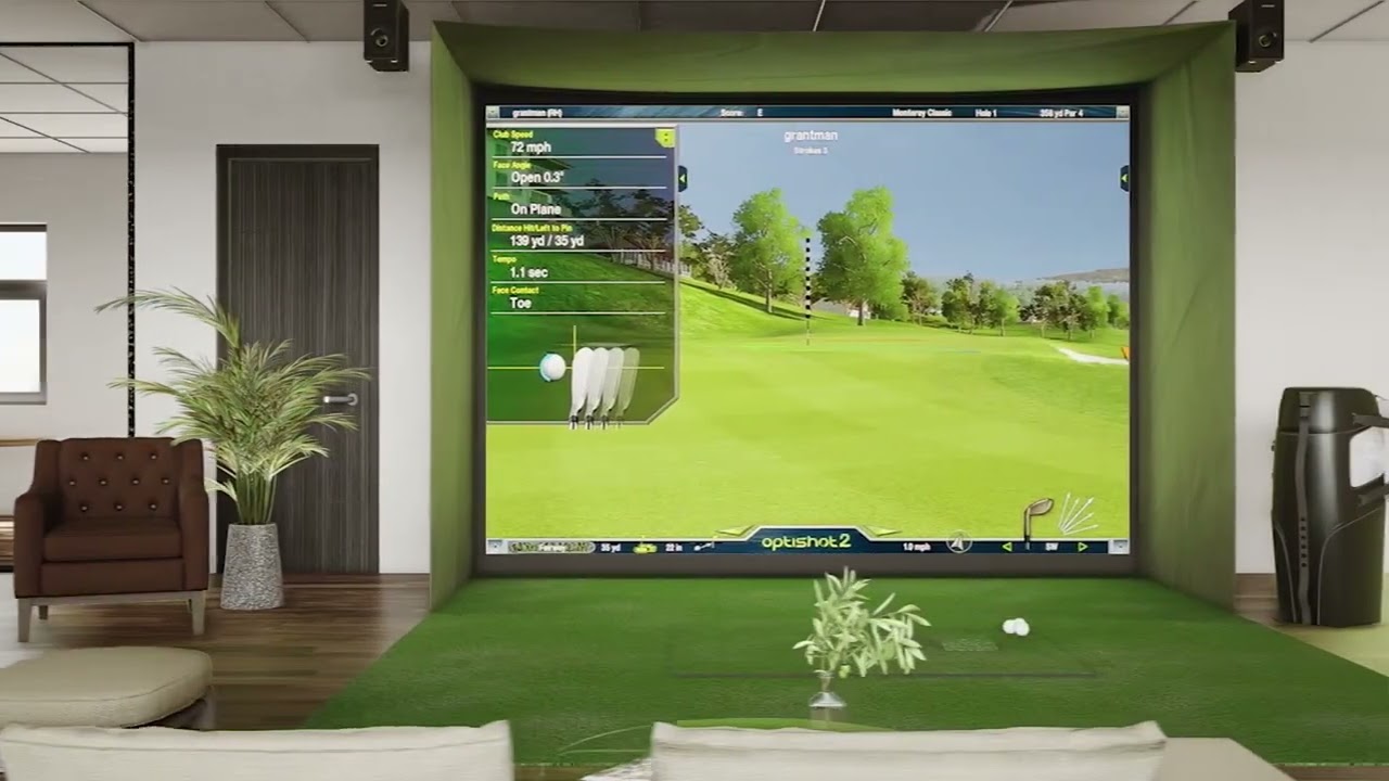 Golf in a Box 4 Indoor Golf Stimulator by Optishot: Commercial Video