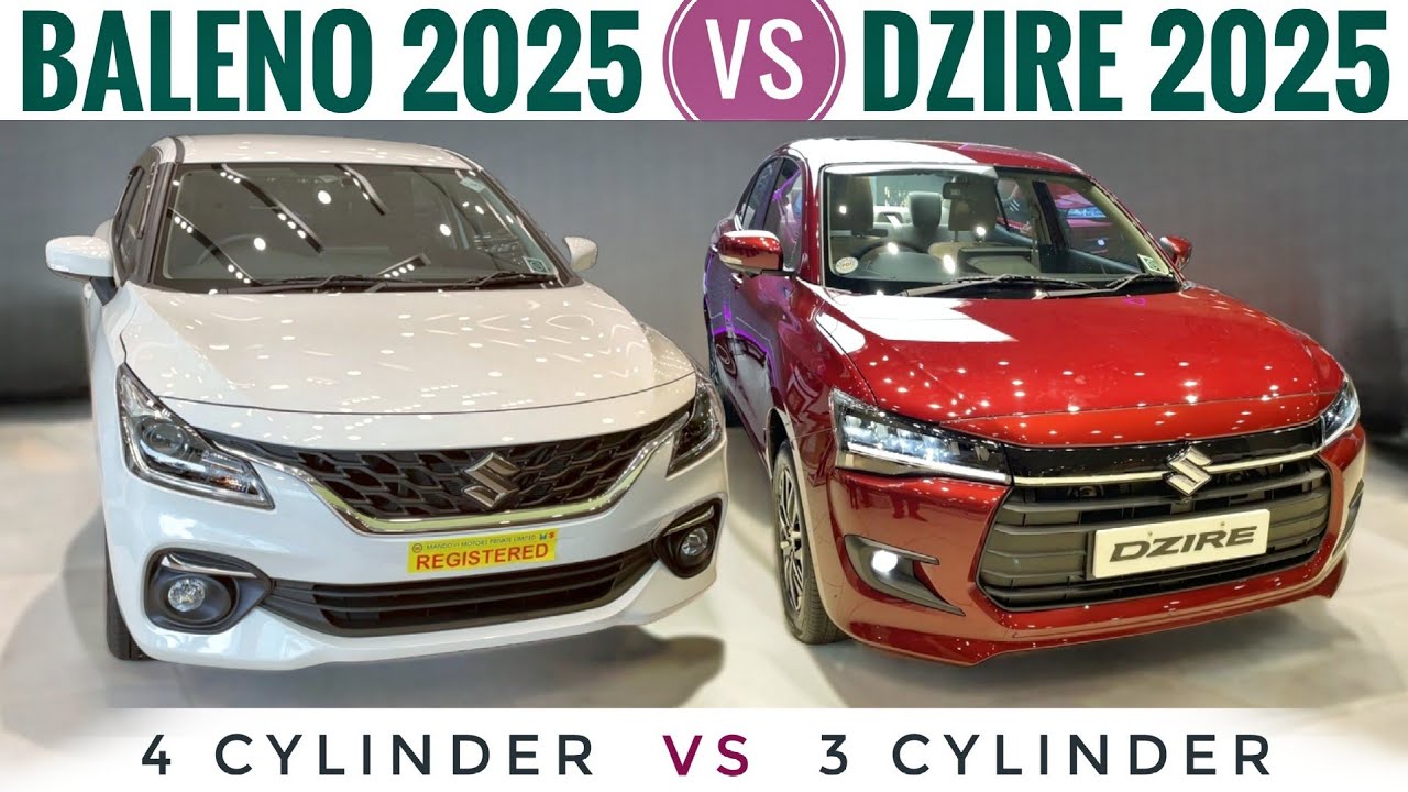 Maruti Dzire vs Baleno 2025 - Most Confusing! | Maruti Baleno vs Dzire 2025 | Baleno 2025 New Model