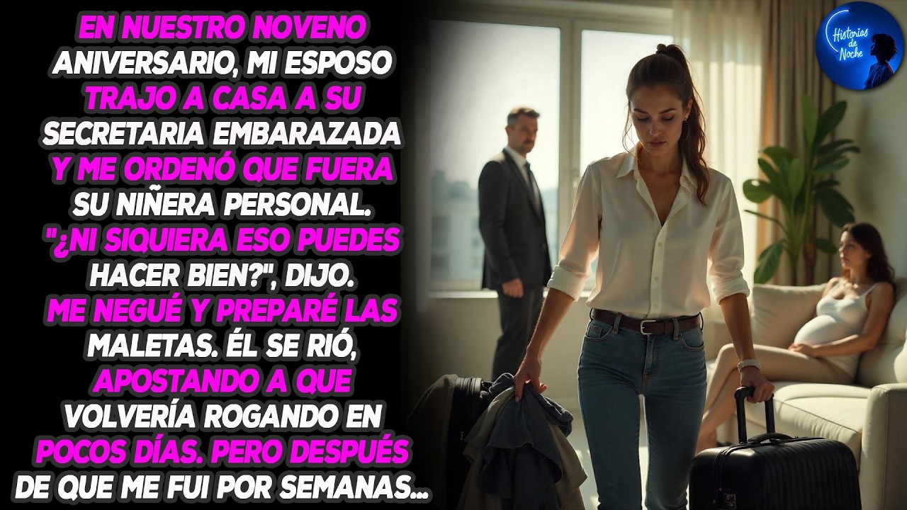 Noveno aniversario, mi esposo trajo a casa a su secretaria embarazada, desaparecí y su mundo se...