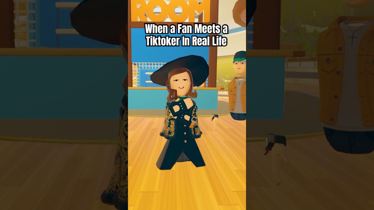 Когда фанат встречает тиктокера в РЕАЛЬНОЙ ЖИЗНИ! | Rec Room | #recroom #shorts #vr