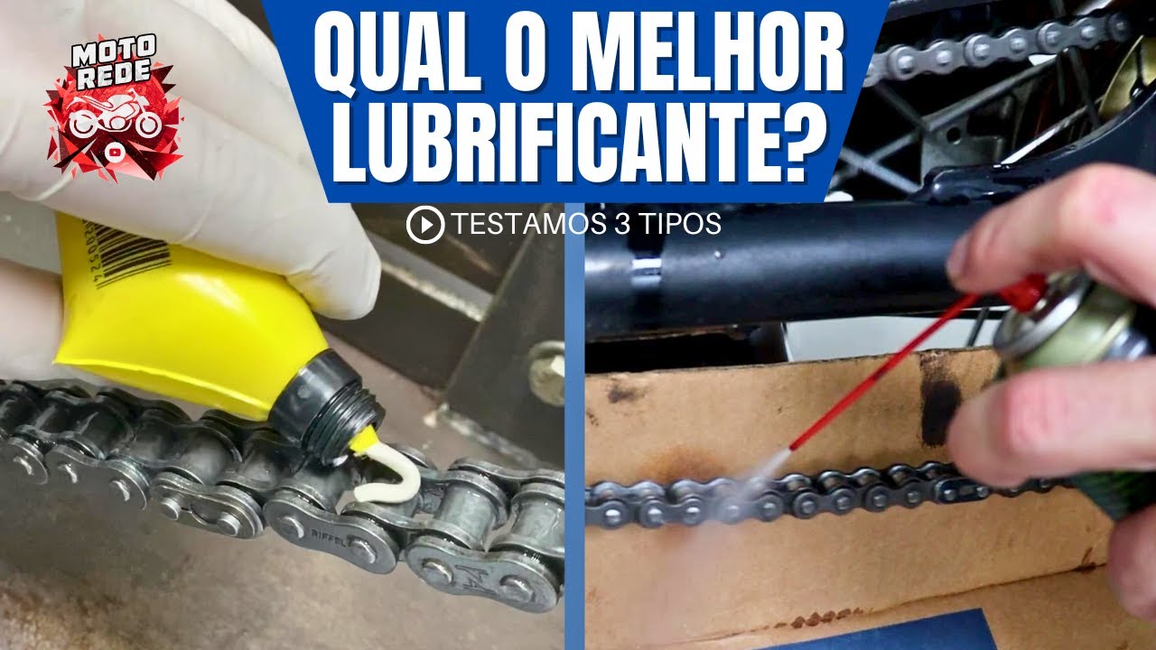 QUAL MELHOR LUBRIFICANTE PARA CORRENTE DE MOTO | Porque não usar graxa branca