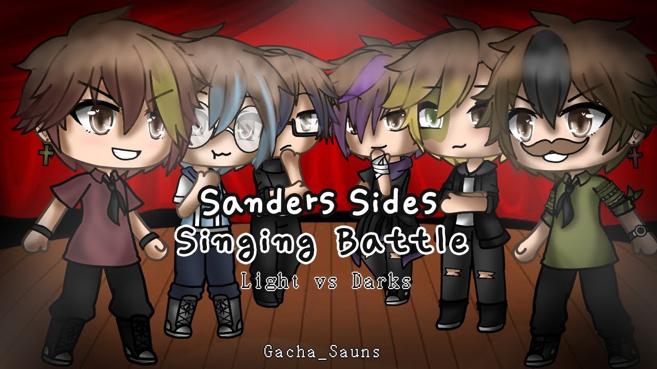 || Sanders Sides - Singing Battle || Light vs Darks || Gacha Life ||