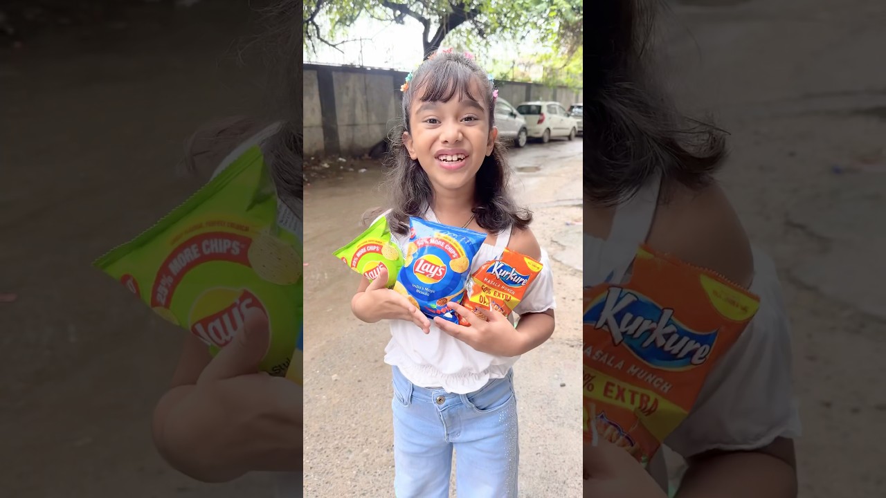 Amaira n sare chips le liye🤣🤣 